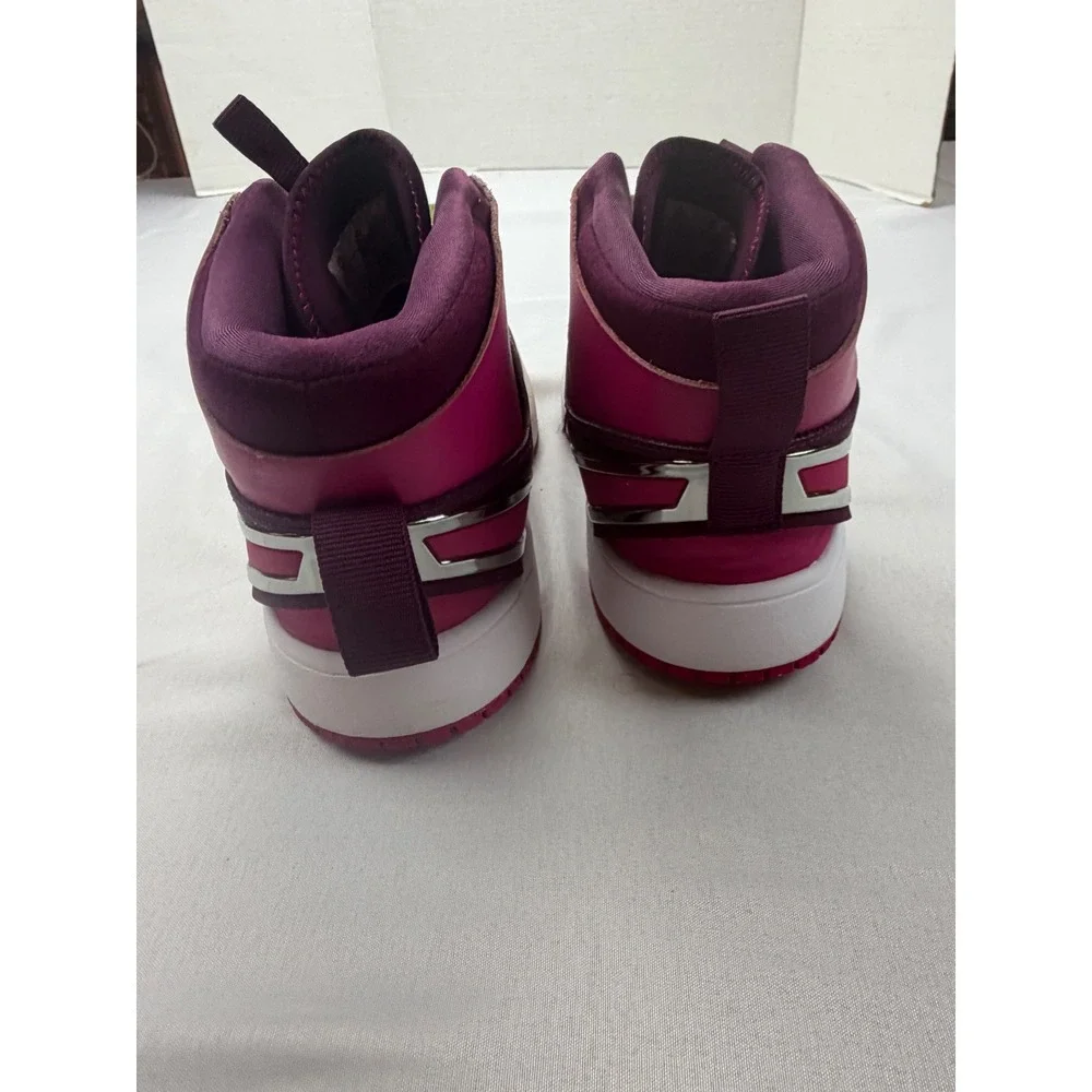 Jordan Stadium 90 EasyOn Kids Size 3Y Pink Purple Metallic Silver FQ1282-600